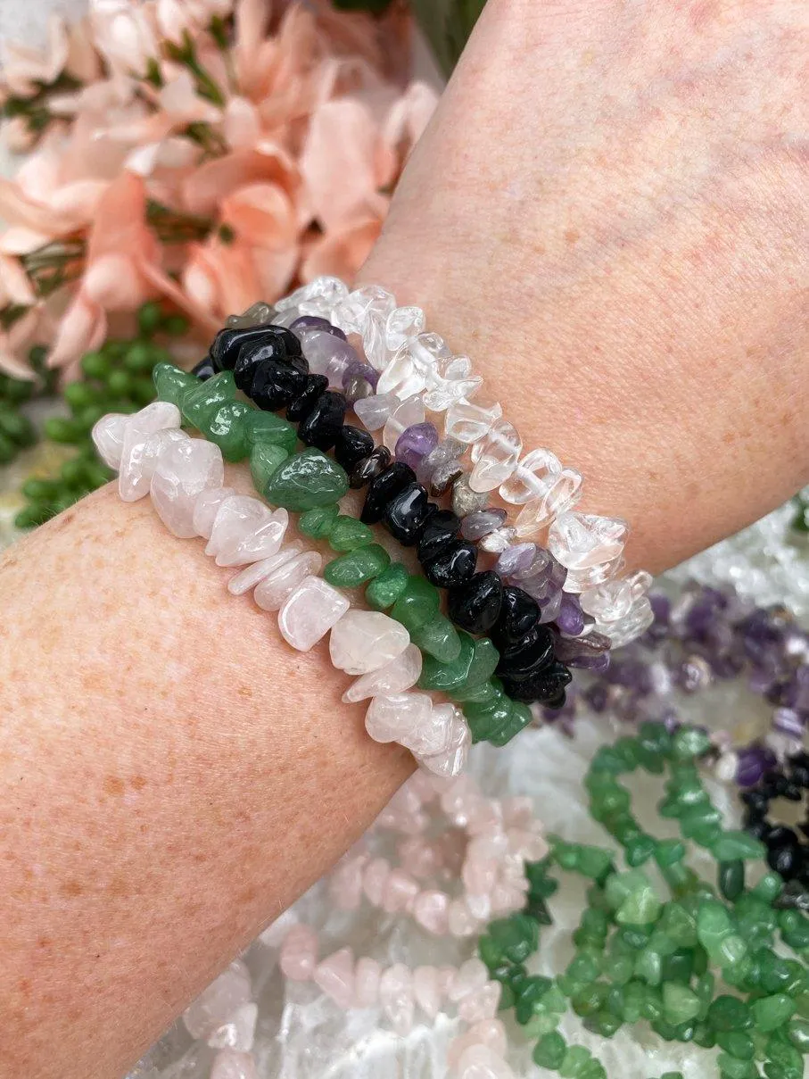Crystal Chip Bracelets